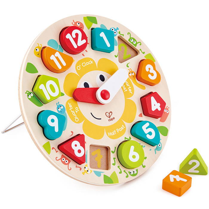 hape chunky clock puzzle