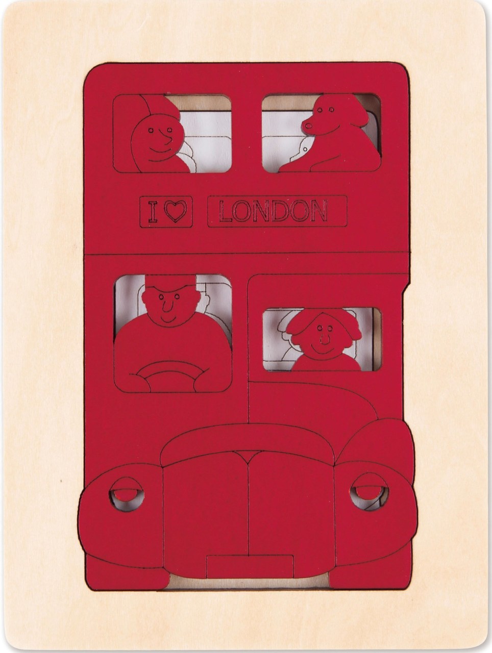 George Luck Five Buses Layered Puzzle