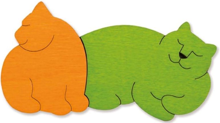 George Luck Cats Layered Wooden Puzzles