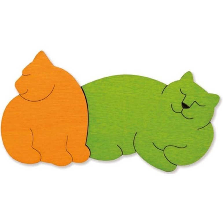 George Luck Cats Layered Wooden Puzzles