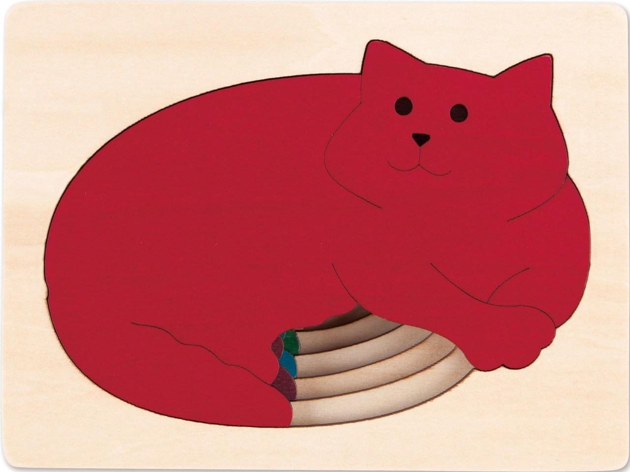 George Luck Five Cats Layered Puzzle