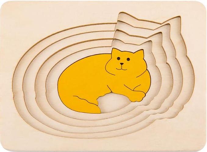 George Luck Cats Layered Puzzle