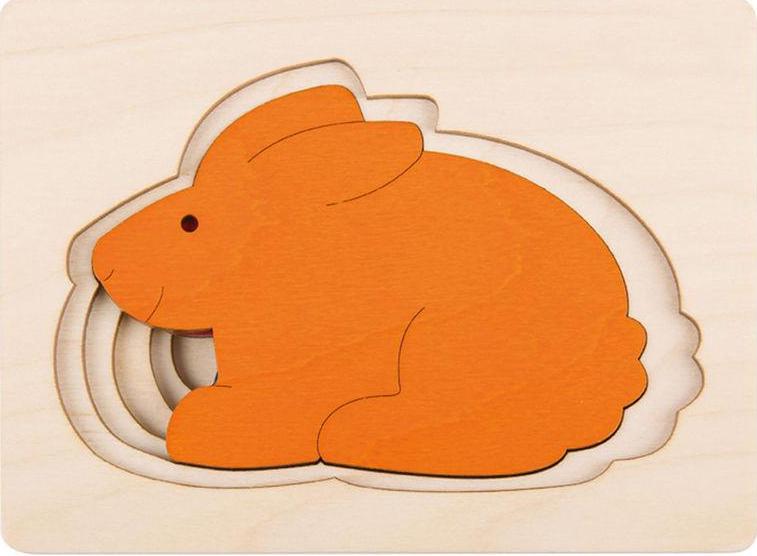 George Luck Five Rabbits Wooden Puzzle