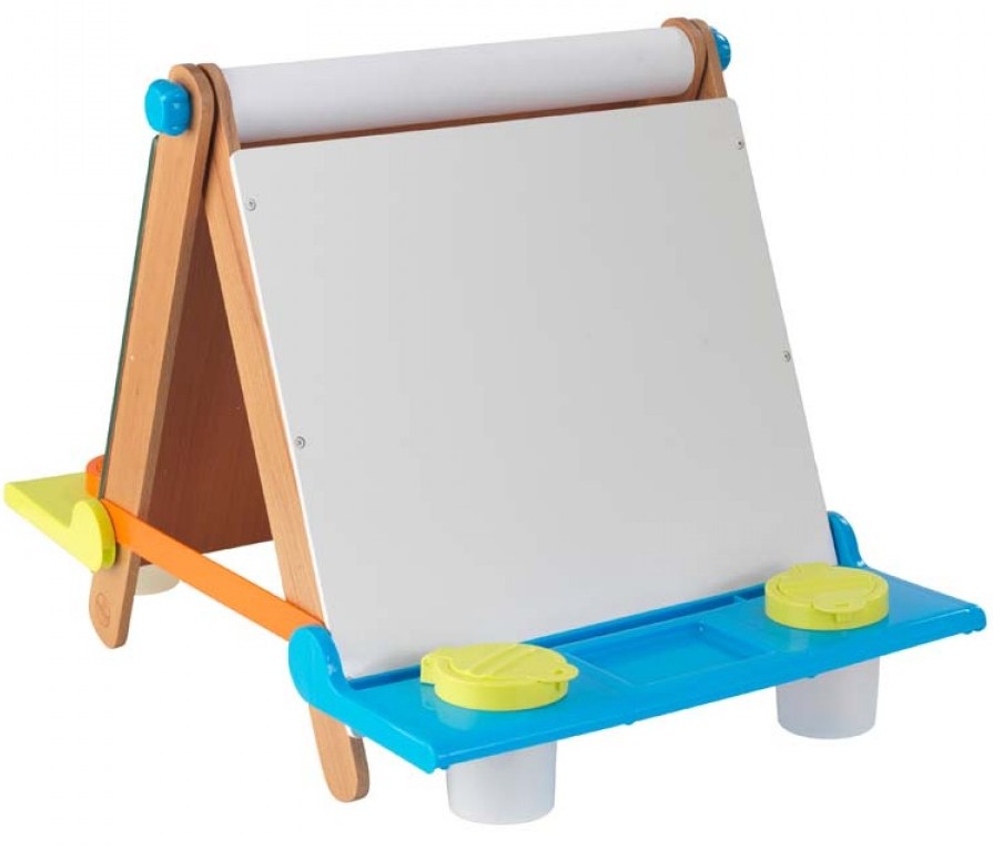 KidKraft Tabletop Easel - Espresso with Brights