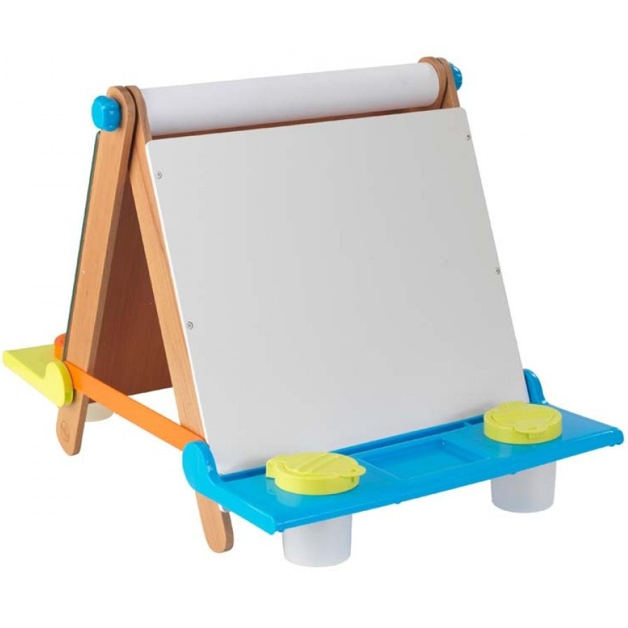 KidKraft Tabletop Easel - Espresso with Brights