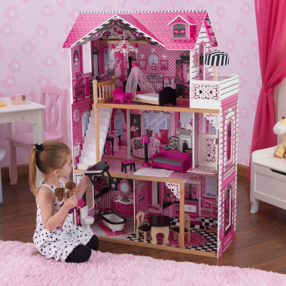 KidKraft Amelia Dollhouse Kid Playing