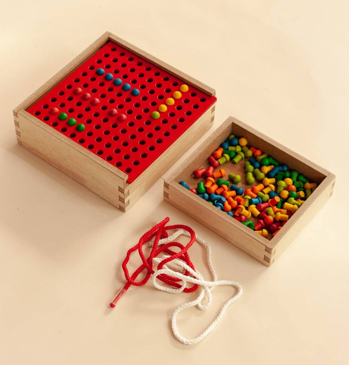Froebel Peg and Lacing Board