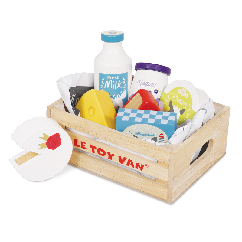 Le Toy Van Honeybake Cheese & Dairy In Crate Le Toy Van Honeybake Cheese & Dairy In Crate