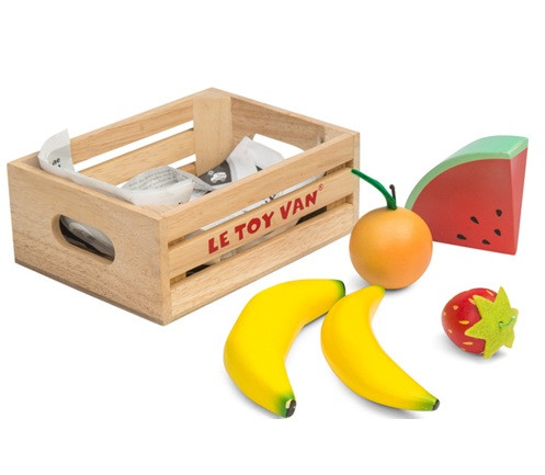 le toy van honeybake wooden fruit crate