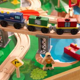 kidkraft adventure train set table
