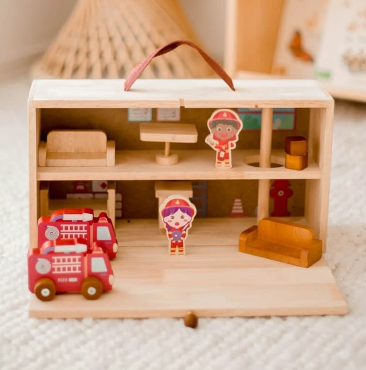 portable qtoys fire station