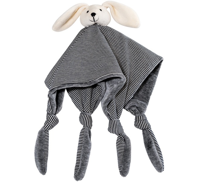 Bunny Baby Blankie Comforter - Navy Stripe