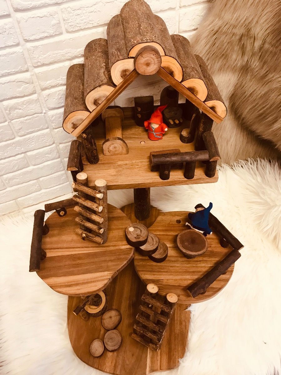 Qtoys Large Wooden Tree House on Sale! Fast Dispatch