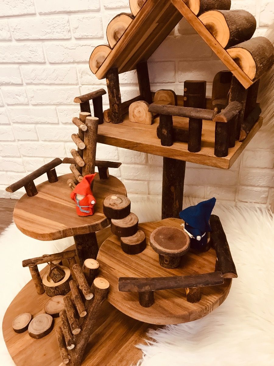 Qtoys Large Wooden Tree House on Sale! Fast Dispatch