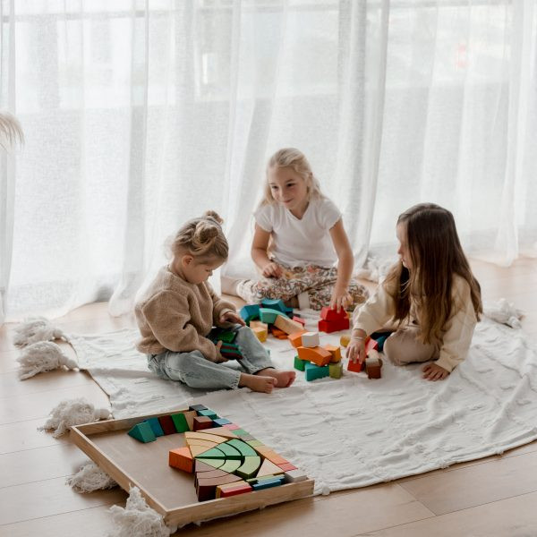 Jumbo Natural Rainbow Blocks 86 pcs