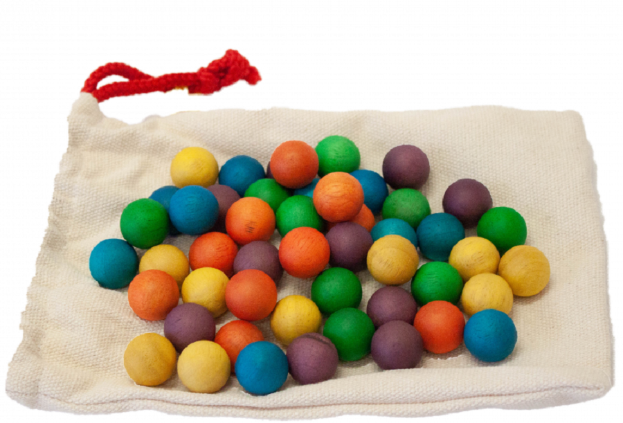 Wooden Balls Set of 50
