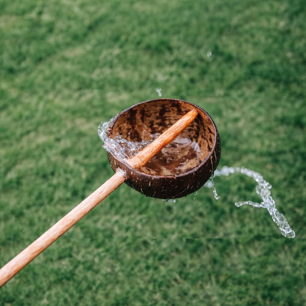 water play coconut scoop