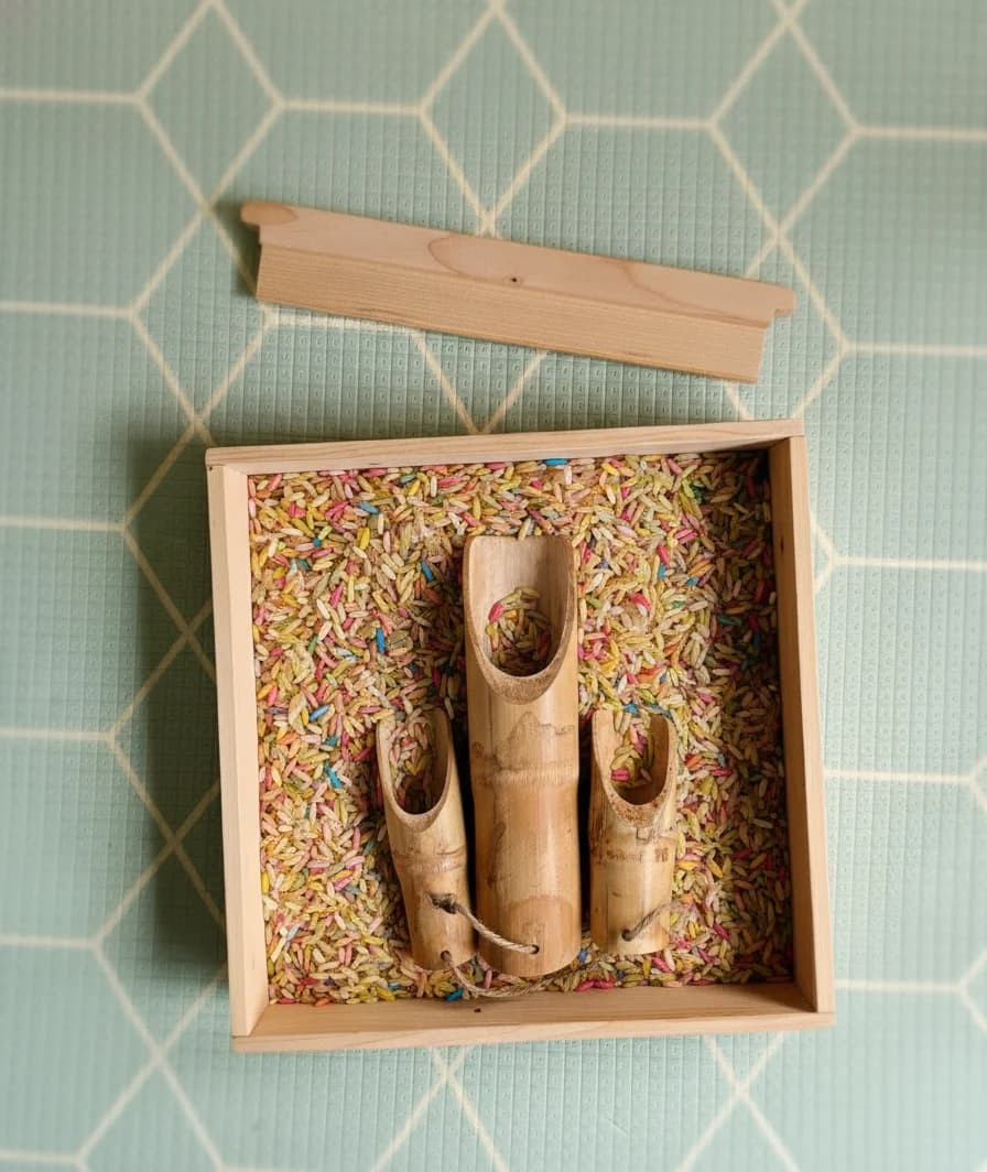 montessori sand try and tongs