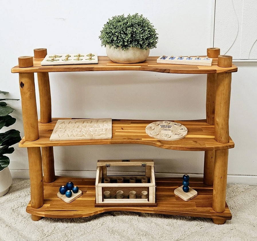 tree branch wooden shelf