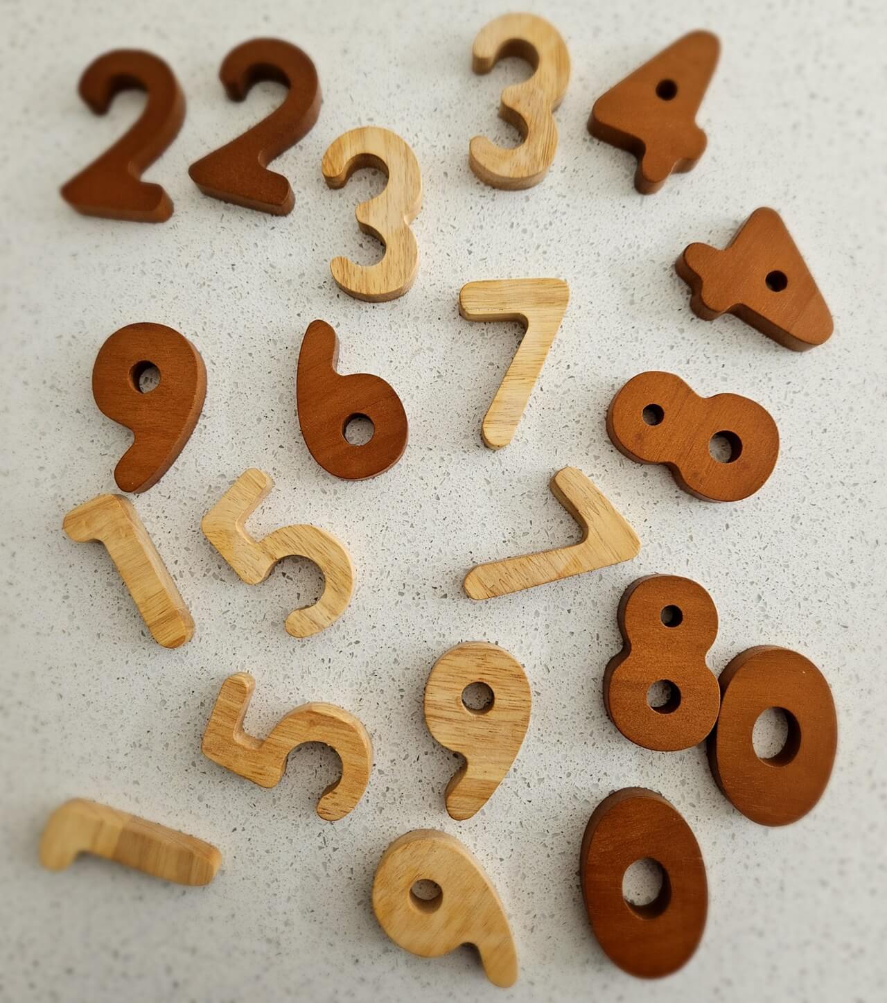 wooden numbers