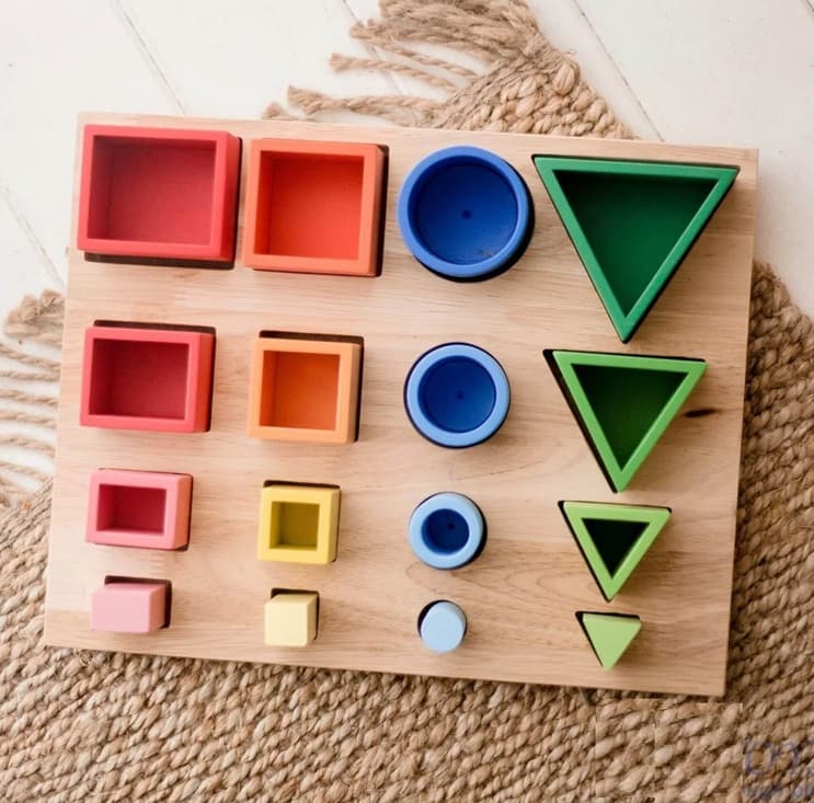 stacking and nesting shape and colour puzzle