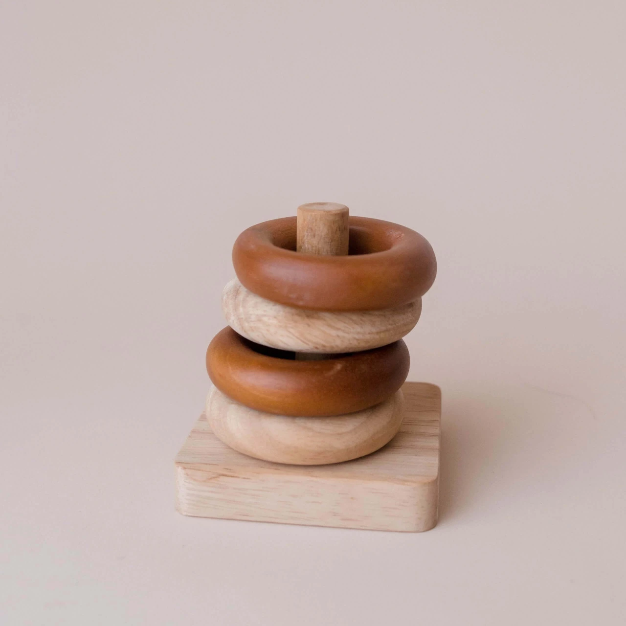 natural wooden baby rings