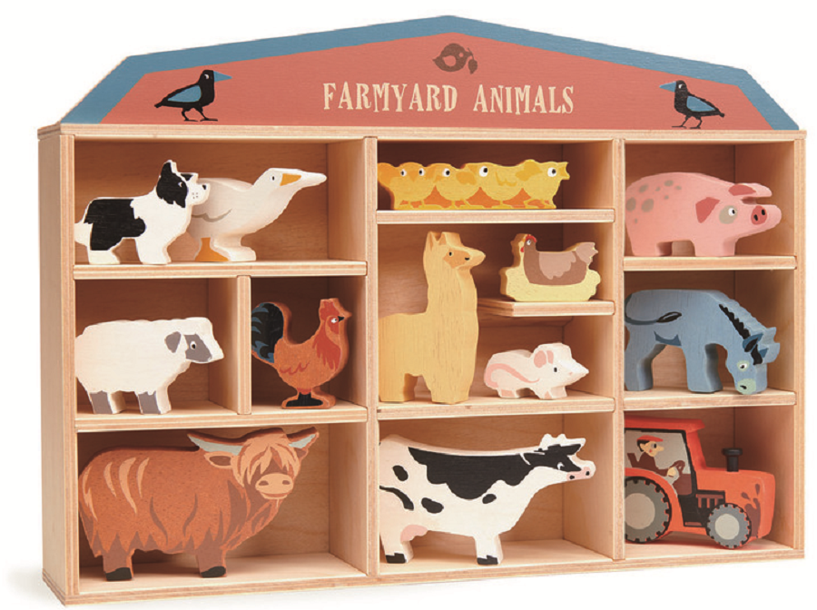 Tenderleaf Wooden Farmyard Animals Set