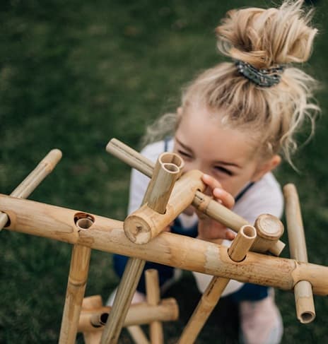 Qtoys Outdoor Construction  Bamboo Building Set