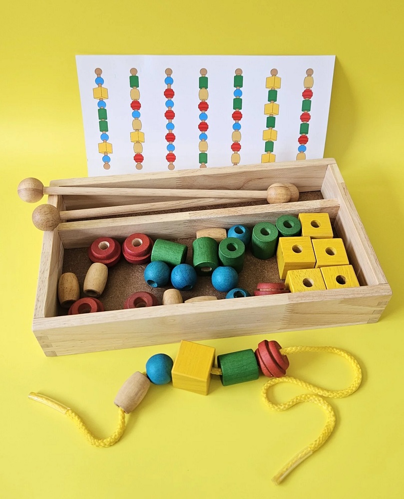 qtoys wooden lacing bead set qtoys wooden lacing bead set