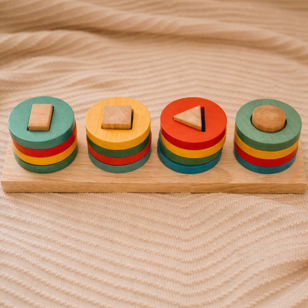 qtoys stacking geometry shape sorter