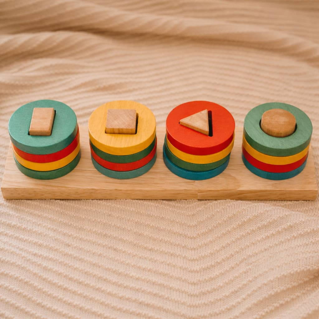 qtoys stacking geometry shape sorter