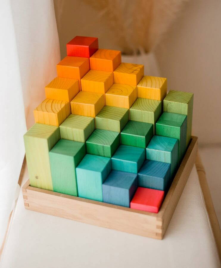 Qtoys Rainbow Engineering Blocks