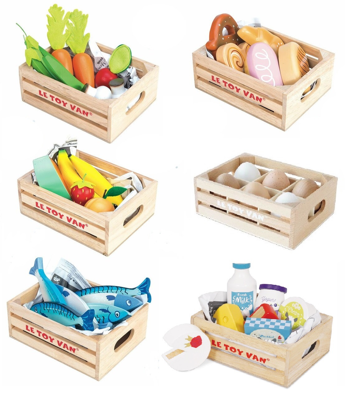 le toy van market crates - standard set