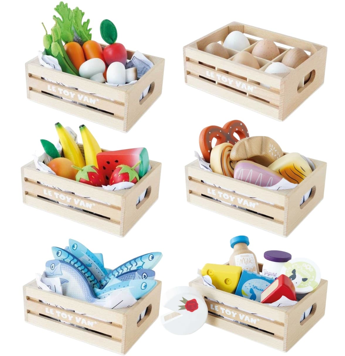 Le Toy Van Market Crates - Set of 6
