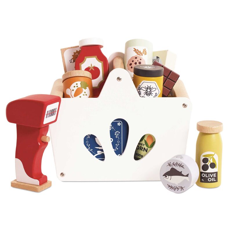 Le Toy Van Honeybake Groceries & Scanner Pretend Play Food Shopping Market Set Le Toy Van Honeybake Groceries & Scanner Pretend Play Food Shopping Market Set
