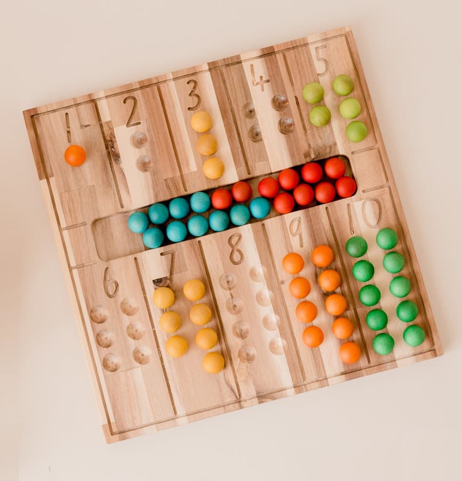 wooden counting board