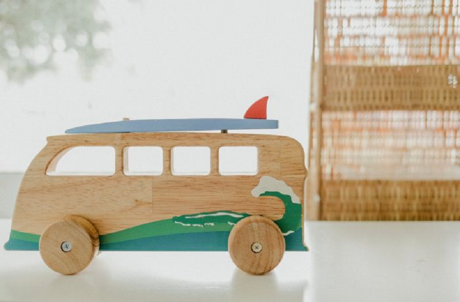 Wooden Surfing Van