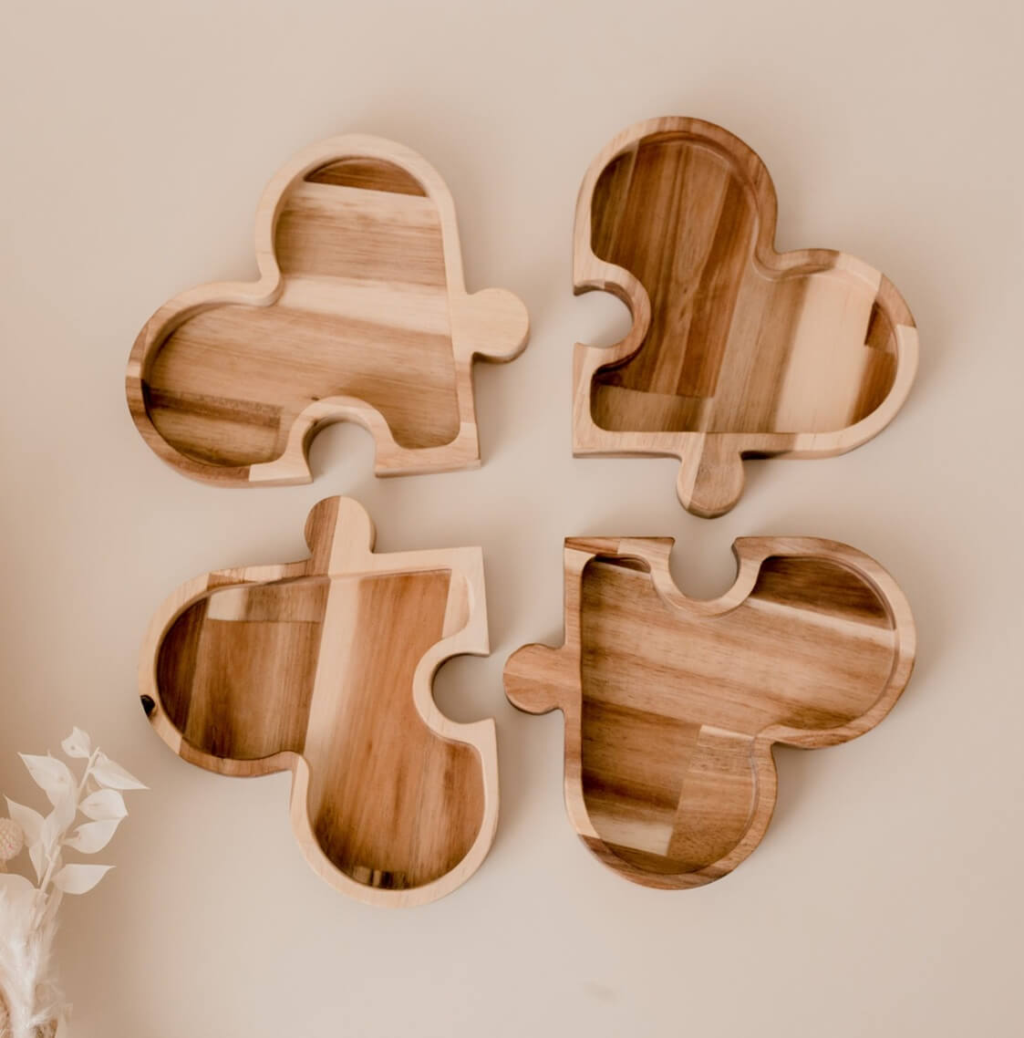 four level clover modular heart trays