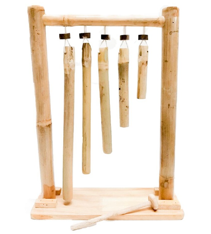 qtoys hanging bamboo kids xylophone