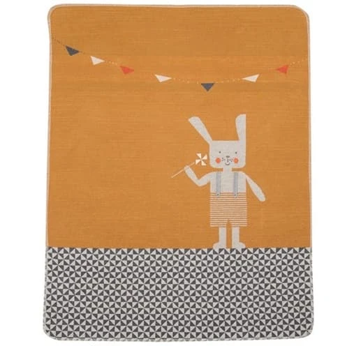 David Fussenegger Gold Bunny Rabbit Juwel Bassinet Blanket
