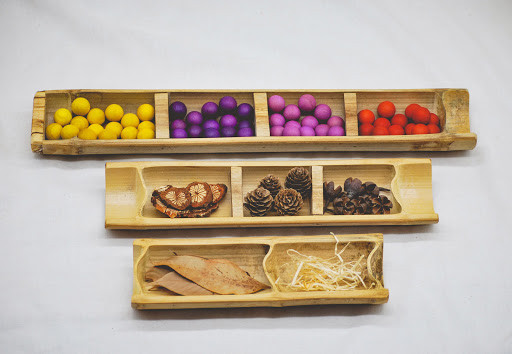 Qtoys Bamboo Sorting Trays