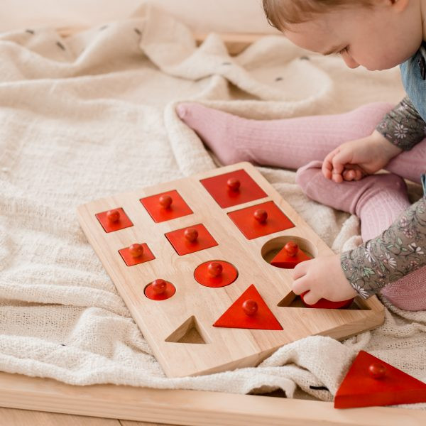 Qtoys Toddler Knob Montessori Puzzle