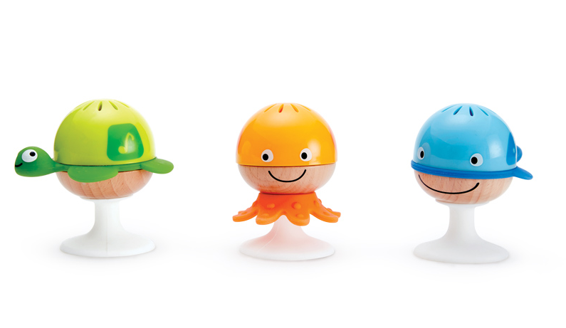 hape stay put suction cup rattle set