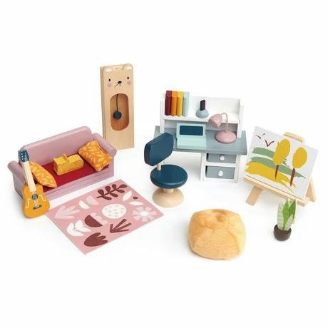 Tender Leaf Toys Dolls House Study Furniture Set