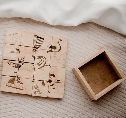 wooden aussie icon block puzzle gift