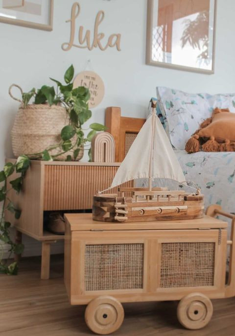 Wooden Toy Ship