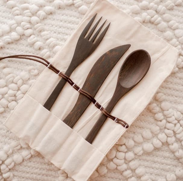 Qtoys Adults Wooden Utensil Set