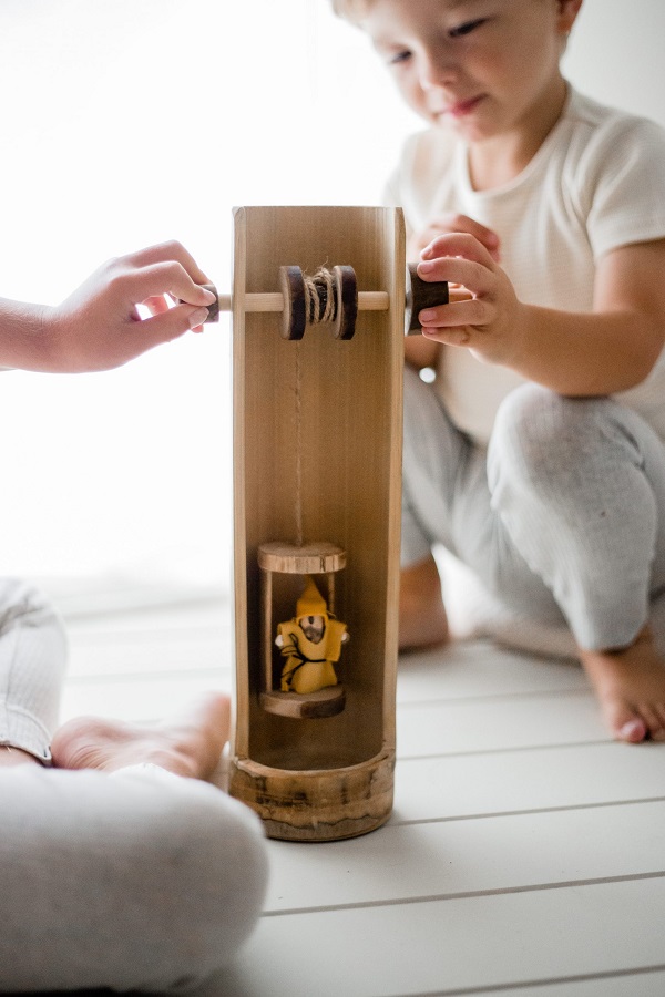 gnome lift wooden toy gnome lift wooden toy
