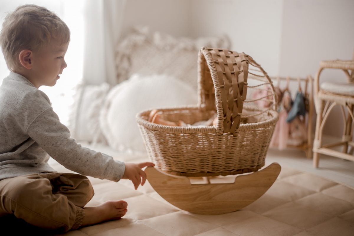 Qtoys Jute Doll Cradle Qtoys Jute Doll Cradle