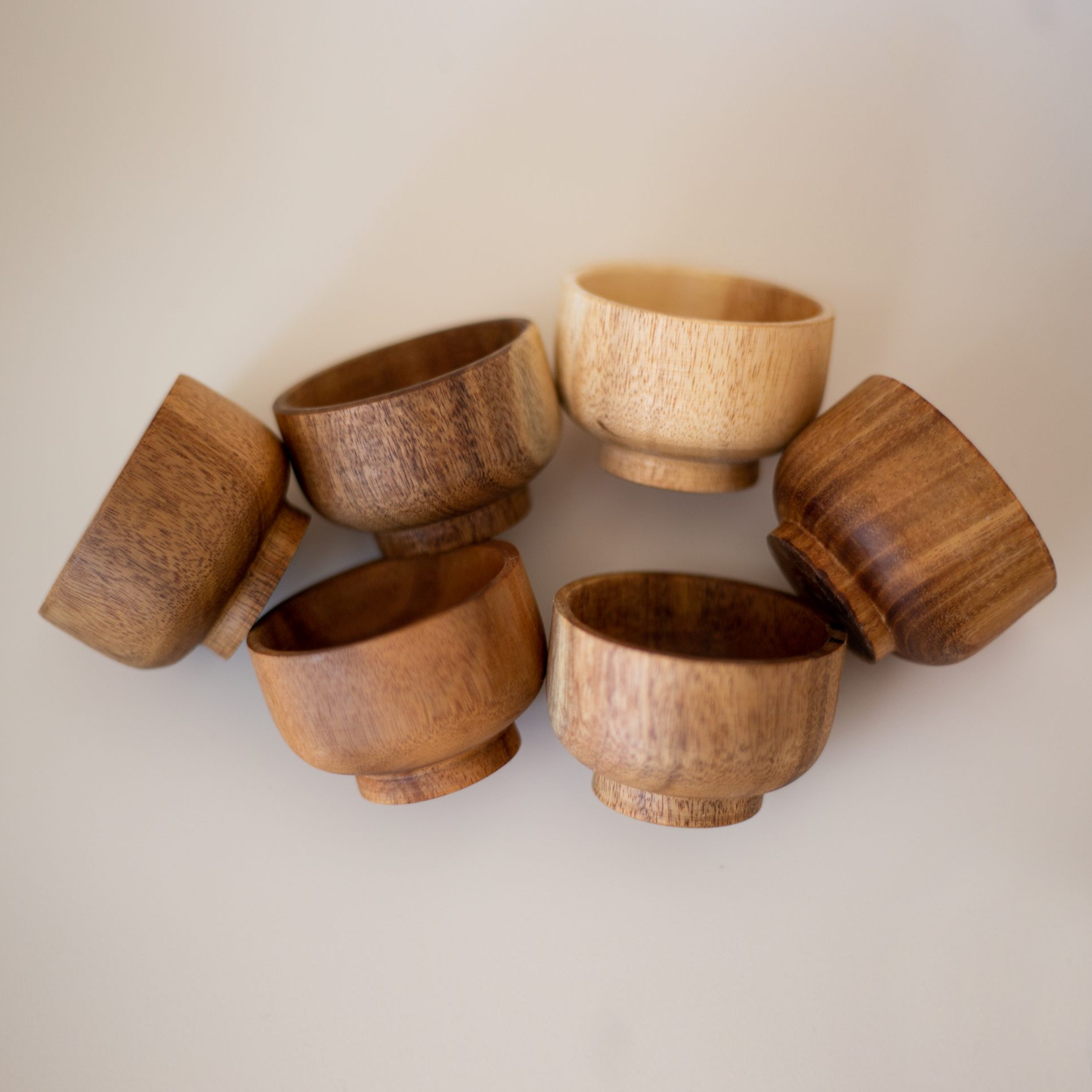 Qtoys Mini Wooden Bowls